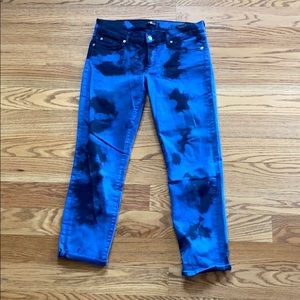 7 for all mankind TIE-DYE Cropped jeans size 29